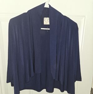 NAIF Deep Blue Women's Shrug Size Large